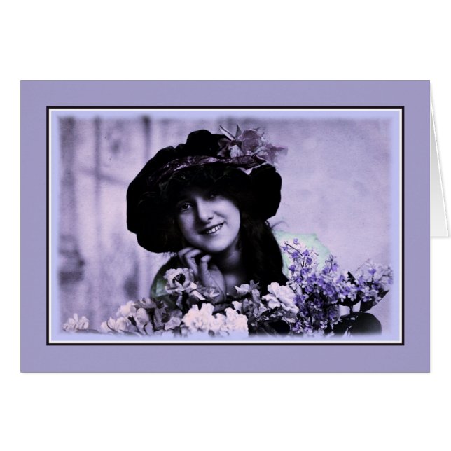 Vintager Glamour mit weichem Rand - Blume (Vorderseite (Horizontal))