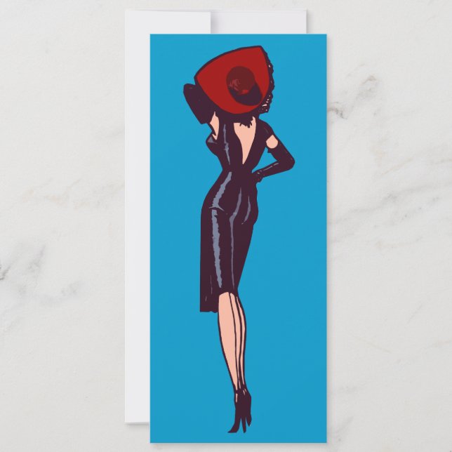 Vintager Glamour Pinacoteca comunale Casa Rusca Einladung (Vorderseite)