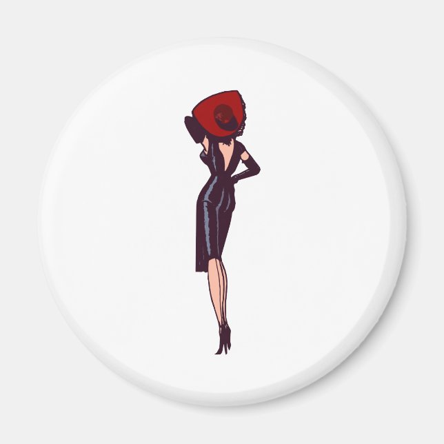 Vintager Glamour Pinacoteca comunale Casa Rusca Magnet (Vorne)