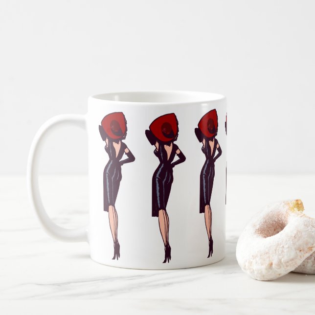 Vintager Glamour Pinacoteca comunale Casa Rusca Tasse (Mit Donut)