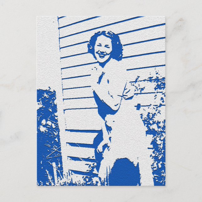 Vintager Glamour Postkarte (Vorderseite)