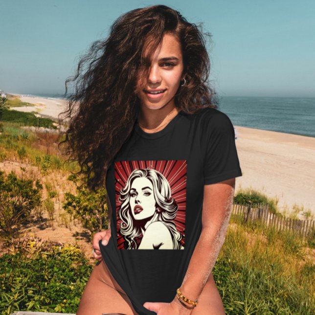 Vintager Glamour: Retro-Filmnoir T-Shirt (Vintage Glamour: Retro Film Noir)