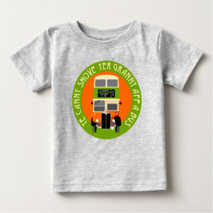 Vintager Glasgow Doppeldecker-Bus Baby T - Shirt