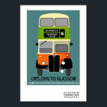 Vintager Glasgow Doppeldecker Bus Pop Art Poster<br><div class="desc">Vintager Glasgow Doppeldecker Pop Art Poster</div>