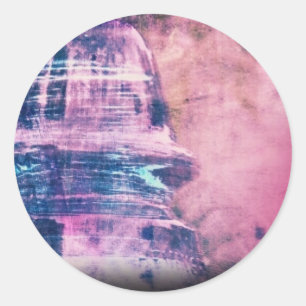 Vintager GlasisolierungGrunge Runder Aufkleber