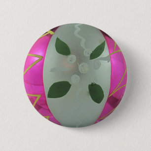 Vintager Glass Weihnachtsball Gegenwart Dekoration Button