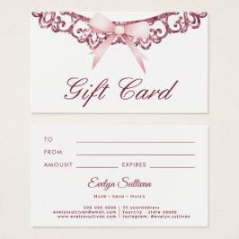 Vintager Glitzer Rahmen rosa Bugkarte