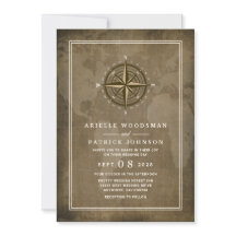 Vintager Globe-Hochzeitsempfang im Nautical Compas