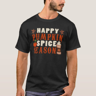 Vintager glücklicher Kürbisgewürz in der ganzen Sa T-Shirt