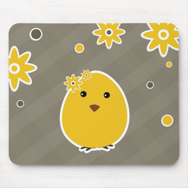 Vintager glücklicher Ostern-Hintergrund Mousepad (Vorne)