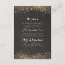 Vintager Gold Glitzer Hochzeitshilfegast