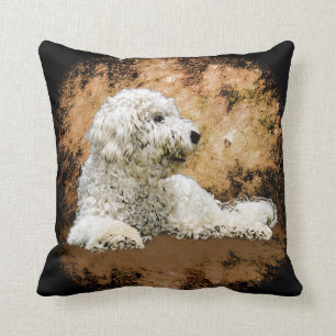 Vintager Goldendoodle Kissen