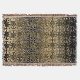 Vintager goldener Damast Decke