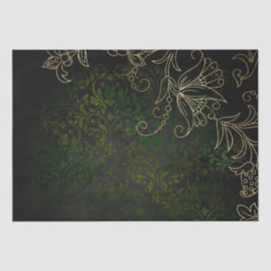 Vintager Goldflorengatter Seidenpapier