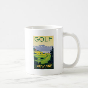 Vintager Golf Lausanne Kaffeetasse