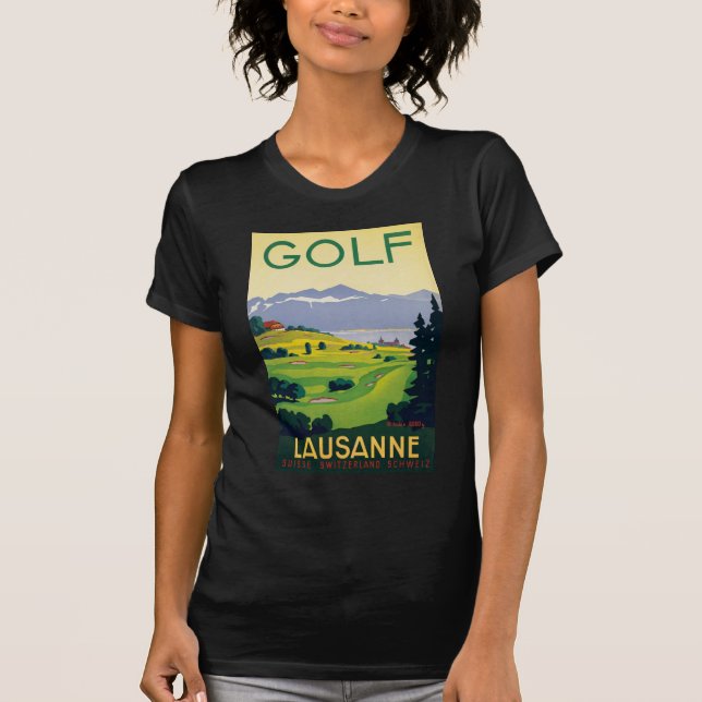 Vintager Golf Lausanne T-Shirt (Vorderseite)
