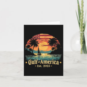 Vintager Golf von Amerika Funny US Flag Karte