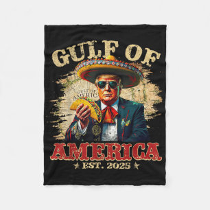 Vintager Golf von Amerika nach 2025 Funny Trump Fleecedecke
