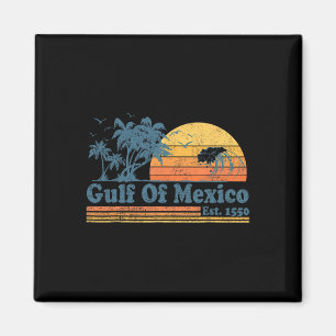Vintager Golf von Mexiko Est 1550 Retro Beach Suns Magnet