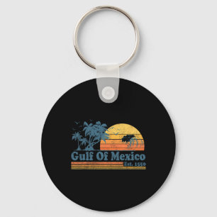 Vintager Golf von Mexiko Est 1550 Retro Beach Suns Schlüsselanhänger