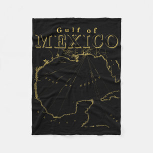 Vintager Golf von Mexiko - Küstengeschichte Fleecedecke