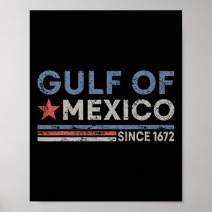 Vintager Golf von Mexiko seit 1672 - Golf von Mexi Poster