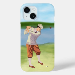 Vintager Golfer am Ufer Case-Mate iPhone Hülle
