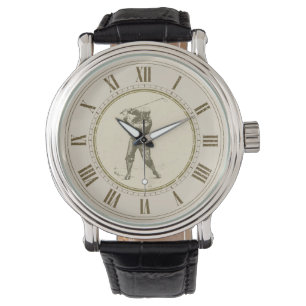 Vintager Golfspieler Armbanduhr