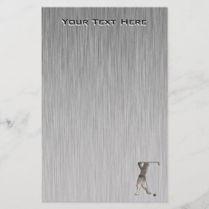 Vintager Golfspieler; Cool Briefpapier