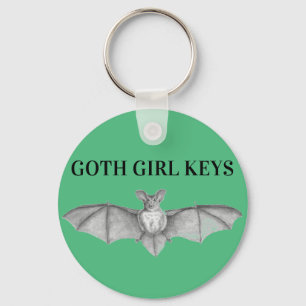 Vintager Gothic Bat Schlüsselanhänger