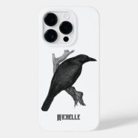 Vintager gotischer Black Raven Case-Mate iPhone Ca