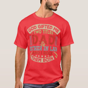Vintager Gott gab mir zwei Titel Vater und Vater i T-Shirt