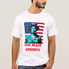 Vintager Gott segne Amerika T-Shirt