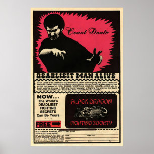 Vintager Graf Dante Advertising Art Poster
