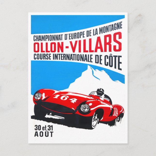 Vintager Grand Prix Postkarte (Vorderseite)
