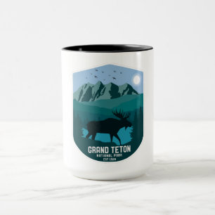 Vintager Grand Teton Nationalpark Moose Tasse