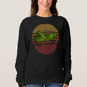Vintager Grasshopper Retro Style Grasshopper Sweatshirt