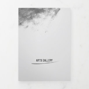 Vintager grauer Grunge-Schnürrahmen Dreifach Gefaltete Karte