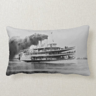 Vintager Great Lakes Dampfer das Tashmoo Lendenkissen
