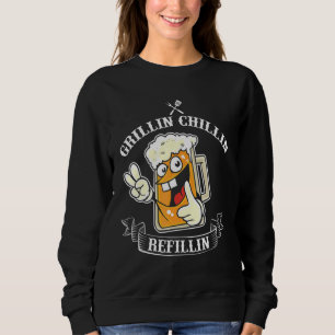 Vintager Grill Vater Grillabkühlung Nachfüllen 1 Sweatshirt