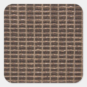 Vintager Grillstoff Quadratischer Aufkleber