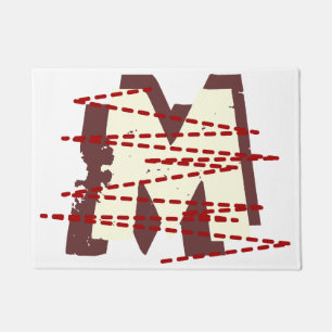 Vintager Großbuchstabe Fußmatte