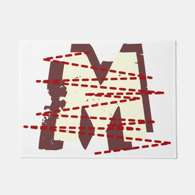 Vintager Großbuchstabe Fußmatte (Vorderseite)