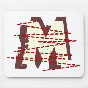 Vintager Großbuchstabe Mousepad
