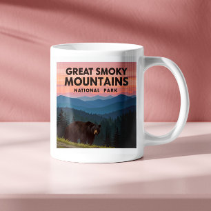 Vintager Großer Rauchgebirgspark Kaffeetasse