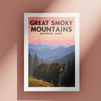 Vintager Großer Rauchgebirgspark Postkarte