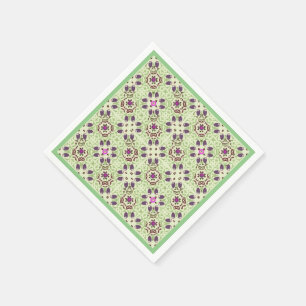 Vintager Grünbuch-Cocktail Napkins Serviette