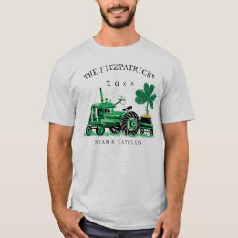 Vintager Grüner Bauernhof Traktor St. Patrick's Da T-Shirt