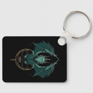 Vintager Grüner Drache Elegance Schlüsselanhänger