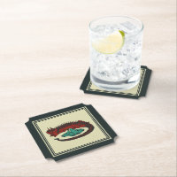 Vintager Grüner Drache Lady Vector Art Nouveau